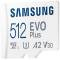 Миниатюра Samsung 512 GB microSDXC Class 10 UHS-I U3 V30 A2 EVO Plus MB-MC512SA/EU, фото 2