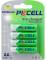 Миниатюра PKCELL AA R6 NiMH 2600mAh * 4 PC/AA2600-4BA, фото 1