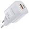 Миниатюра Choetech GaN USB-A/USB-C 33W QC3.0/PD/PPS PD5006-EU-WH, фото 1