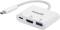 Миниатюра Intracom USB3.1 Type-C to HDMI/USB 3.0/PD 60W 4-in-1 White 152945, фото 1