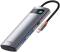 Миниатюра Baseus 7-in-1 Metal Gleam Series Type-C to HDMI+USB+SD/TF WKWG020113, фото 1