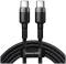 Миниатюра Baseus USB-C to USB-C 2.0m 100W 5A black-grey CATKLF-ALG1, фото 1