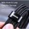 Миниатюра Baseus USB-C to USB-C 2.0m 100W 5A black-grey CATKLF-ALG1, фото 3