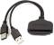 Миниатюра PowerPlant 2*USB 3.0 to SATA III, 15 cm CA913138, фото 1