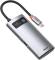 Миниатюра Baseus Metal Gleam Series 4-in-1 Multifunctional Gray CAHUB-CY0G, фото 1