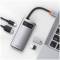 Миниатюра Baseus Metal Gleam Series 4-in-1 Multifunctional Gray CAHUB-CY0G, фото 3