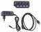 Миниатюра Maxxter 4 x USB 2.0 Type-A 1m cable + 5V1A adapter HU2A-4P-AC-02, фото 4