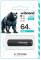 Миниатюра Wibrand 64GB Grizzly Black USB 2.0 WI2.0/GR64P3B, фото 2