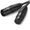 Миниатюра Ugreen XLR M to XLR F 3.0m AV130 black 20711, фото 2