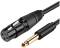 Миниатюра Ugreen 6.35mm M to XLR F 2.0m AV131 black 20719, фото 1