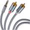 Миниатюра ESSAGER 3.5mm M to 2xRCA M 3.0m EYPZJ-MYC0G, фото 2