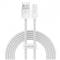 Миниатюра Baseus USB 2.0 AM to Lightning 2.0m 2.4A white CALD000502, фото 1