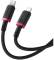 Миниатюра Baseus USB-C to Lightning 2.0m 20W red+black P10377800U01-03, фото 2