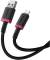Миниатюра Baseus USB 2.0 AM to Lightning 1.0m 2.4A red+black P10377801U01-01, фото 3