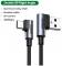 Миниатюра Ugreen USB 2.0 AM to USB-C 1.0m 3A 90° corner US176 black 20856, фото 3