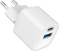 Миниатюра Gembird 1xUSB-C PD20W + 1xUSB QC3.0 white TA-UC-PDQC20-W-01, фото 2