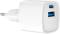 Миниатюра Gembird 1xUSB-C PD20W + 1xUSB QC3.0 white TA-UC-PDQC20-W-01, фото 3