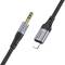 Миниатюра HOCO Lightning to 3.5mm M 1.0m nylon UPA26 black 6942007608817, фото 2