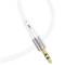 Миниатюра HOCO Lightning to 3.5mm M 1.0m silicone UPA22 white 6931474769480, фото 2