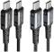 Миниатюра ACEFAST USB-C to USB-C 1.2m 3A nylon black 6974316280521, фото 3