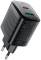 Миниатюра ACEFAST A106 1xUSB-C PD45W + 1xUSB QC3.0 GaN black 6974316284031, фото 1