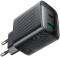 Миниатюра ACEFAST A106 1xUSB-C PD45W + 1xUSB QC3.0 GaN black 6974316284031, фото 3