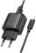 Миниатюра HOCO C141A 2xUSB + cable USB to Lightning black 6942007627863, фото 3