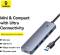 Миниатюра Baseus USB 3.0 to 4xUSB 3.0 + USB-C gray B0005280B811-01, фото 8