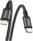 Миниатюра HOCO USB-C to Lightning 1.0m 3A 20W nylon X14 black 6931474752192, фото 3