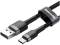 Миниатюра Baseus USB 3.1 AM to USB-C 0.5m 3A gray-black CATKLF-AG1, фото 2