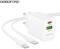Миниатюра BOROFONE BN29 Fuente 1xUSB-C PD30W + 1xUSB QC3.0 White 6941991120329, фото 4