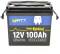 Миниатюра Wattcycle 12,8V 100Ah, 1,28kWh, Bluetooth WT12V100AH100MINIBT, фото 2