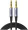 Миниатюра Ugreen 3.5mm M to 3.5mm M 1.5m (4pin) AV183 gray 20497, фото 1