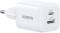 Миниатюра Ugreen X514 1xUSB-C PD20W + 1xUSB GaN white 65006, фото 1