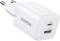 Миниатюра Ugreen X514 1xUSB-C PD20W + 1xUSB GaN white 65006, фото 2