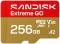Миниатюра SanDisk 256GB microSDXC class 10 UHS-I Extreme GO SDSQXGN-256G-GN6MN, фото 2