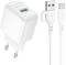 Миниатюра BOROFONE 1xUSB QC3.0 18W + cable UAB-A to USB-C BAS42A whit 6941991113802, фото 1