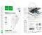 Миниатюра HOCO C147A Charm 1xUSB-C PD20W + 1xUSB QC3.0 White 6942007630276, фото 7