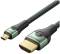 Миниатюра Vention HDMI M to HDMI micro M 2.1m V2.0 8K 60Hz green AGKGH, фото 1