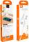 Миниатюра Wuw USB 2.0 AM to Micro 5P 1.0m 2.4A X196 white 6972573335572, фото 2