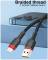Миниатюра Wuw USB 2.0 AM to Lightning 1.0m 2.4A X203 black 6972573336210, фото 4