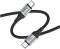 Миниатюра HOCO USB-C to USB-C 1.0m 3A nylon X102 black 6942007608787, фото 3