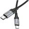 Миниатюра HOCO USB-C to USB-C 1.0m 3A nylon X102 black 6942007608787, фото 4