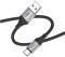 Миниатюра HOCO USB 2.0 AM to USB-C 1.0m 3A nylon X102 black 6942007608770, фото 2