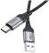 Миниатюра HOCO USB 2.0 AM to USB-C 1.0m 3A nylon X102 black 6942007608770, фото 3