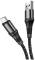 Миниатюра HOCO USB 2.0 AM to Micro 5P 1.0m 2.4A nylon X50 black 6931474734211, фото 2