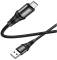 Миниатюра HOCO USB 2.0 AM to Micro 5P 1.0m 2.4A nylon X50 black 6931474734211, фото 3