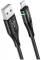 Миниатюра HOCO USB 2.0 AM to Lightning 1.2m 2.4A nylon light indi 6931474732132, фото 1