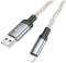 Миниатюра HOCO USB 2.0 AM to Lightning 1.0m U112 Shine gray 6931474788801, фото 5