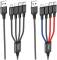 Миниатюра HOCO USB 2.0 AM to Lightning + Micro 5P + USB-C 1.0m 2A 6931474768650, фото 3